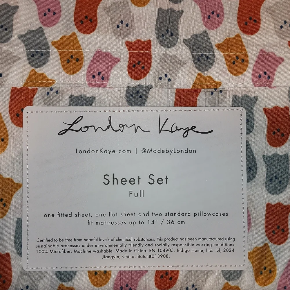 London Kaye Full Sheet Set - Picture 2 of 2